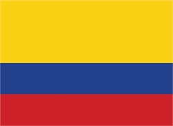 [ai] The national flag of Colombia, featuring three horizontal stripes: yellow on top, blue in the middle, and red at the bottom.